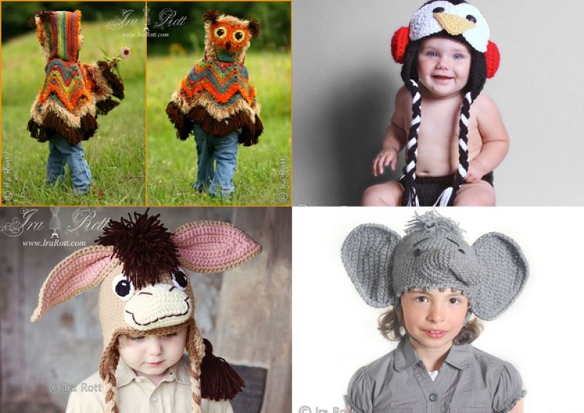 Crochet Animal Hats and Crochet Patterns by Irarott