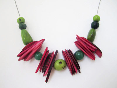 Vegetable ivory jewellery from Latin America