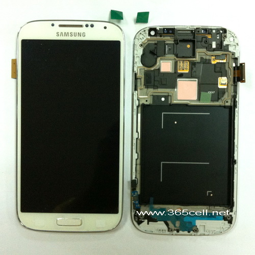 Samsung Galaxy S4 i337 LCD and digitizer assembly with frame