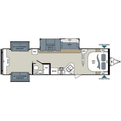 2014 Aerolite 326BHSL, Travel Trailer - $36,995.00 