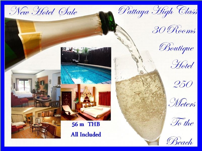 Thailand Pattaya 30 Room Boutique Hotel Sale