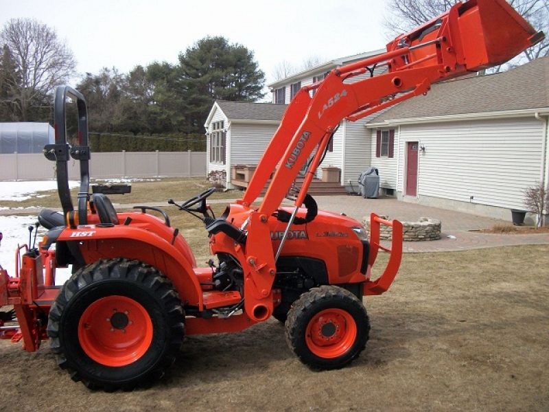 2012 Kubota L3800 4WD Loader Backhoe Forks