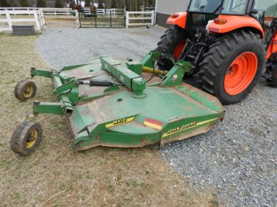 2010 Kubota M7040HDC w/ Loader, Boss V Plow and JD MX10 Mower