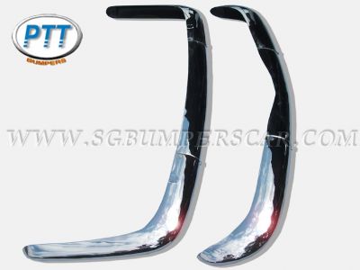 1956 1971 VW Karmann Ghia EU Stainless Steel Bumpers without overriders