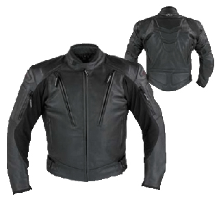 Streetz Dominator Black Leather Jacket