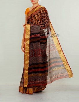 Online shopping for pure kota silk saris by unnatisilks