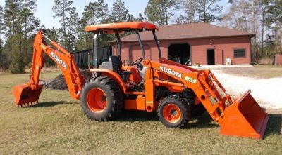 2008 Kubota M59 with Loader and Backhoe