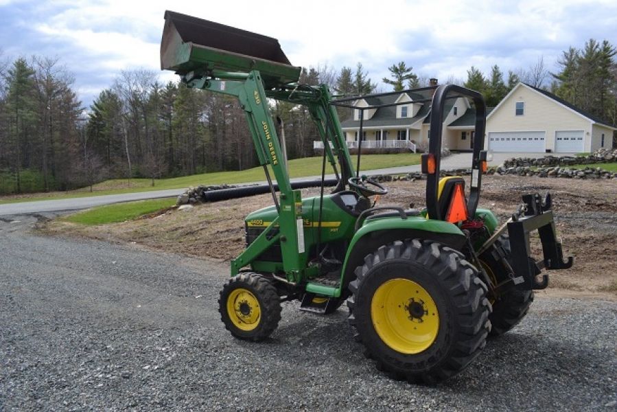  2002 John Deere 4400 Tractor Loader Backhoe Blade 4x4
