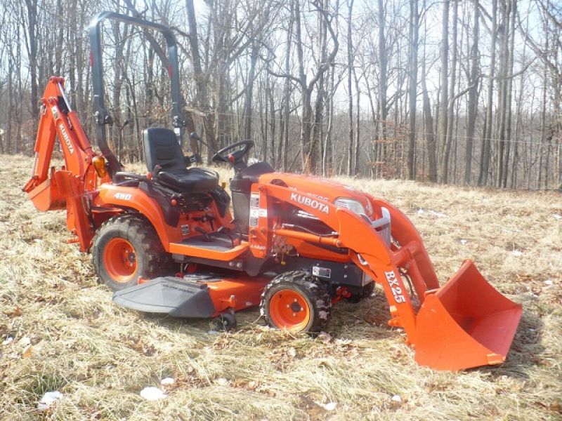 2011 Kubota BX25D 4X4 TLB, 60 Mower deck