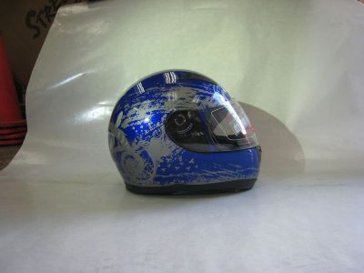 **NEW** Streetz Full Face Blue Graffiti Helmet - Blue or Black