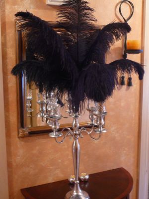 Ostrich Feather Centerpieces
