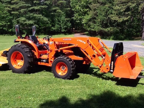 2012 Kubota MX5100 4WD Loader Forks Brush Hog