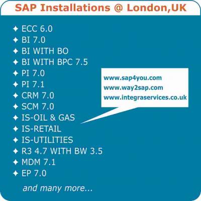 SAP Installation, BI 7.0 Installation, ERP Installation, SAP IDES Installation
