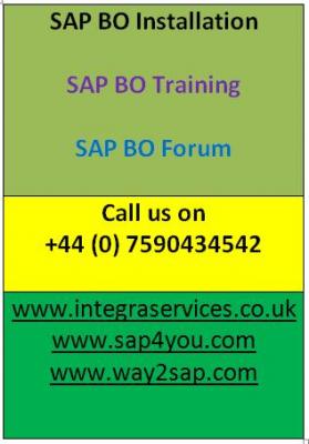 SAP BO Forum | SAP BO Training | SAP BO Installation 