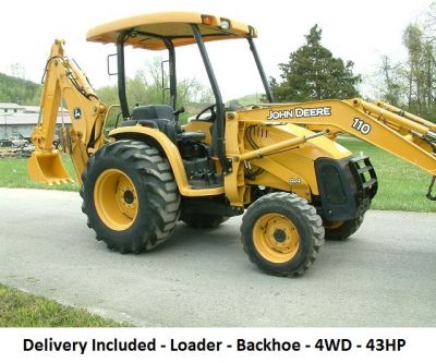 2006 JOHN DEERE 110 Tractor Loader Backhoe 4WD
