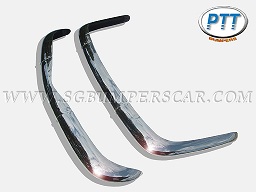 1956 1971 VW Karmann Ghia EU Stainless Steel Bumpers without overriders