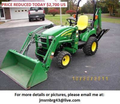 2008 John Deere 2305 Tractor 4WD w/ Loader and Backhoe