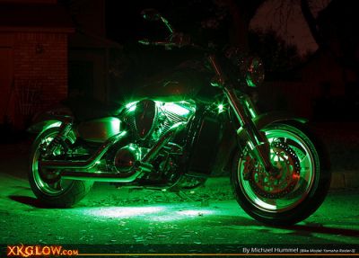 Motorcycle LED Underglow Wireless 8 Strip Kit Multicolor / Solid