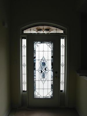 WROUGHT IRON & DECORATIVE GLASS DOOR INSERTS