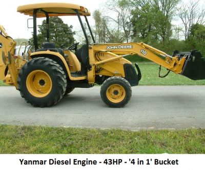 2006 JOHN DEERE 110 Tractor Loader Backhoe 4WD