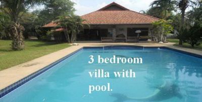 Pattaya 3 Homes plus Pool on 2560 sqm Land