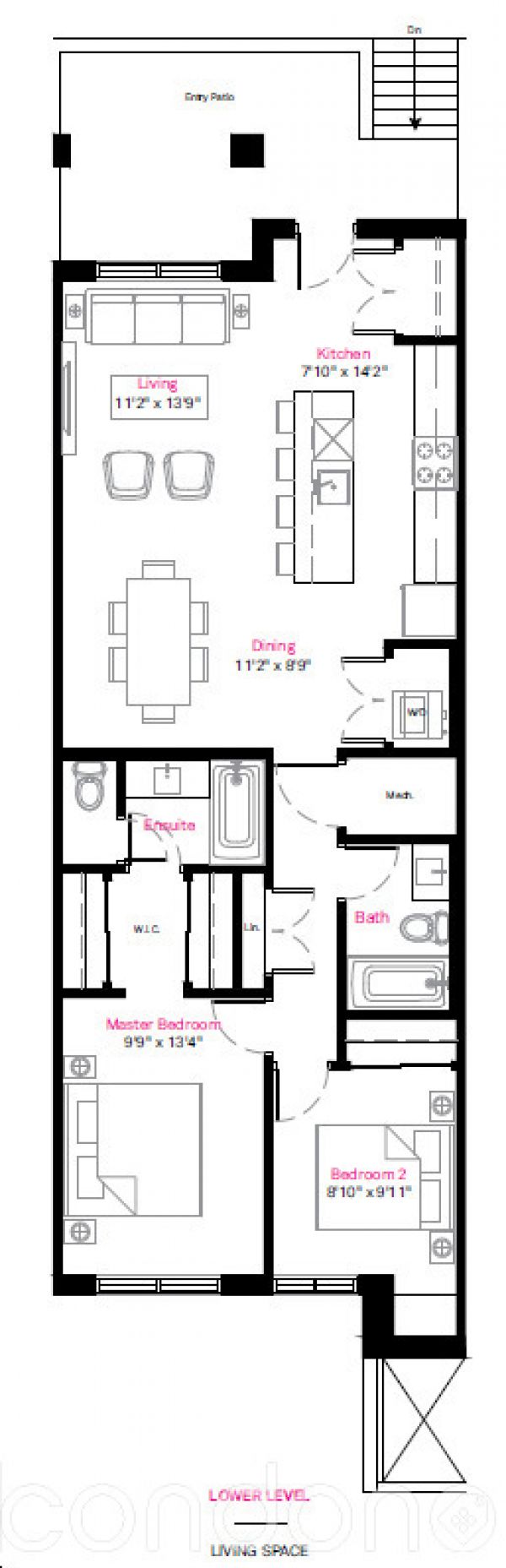 2 Bedroom Condo for Sale in Uptown Core, Oakville