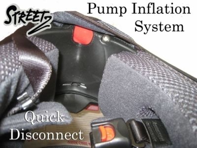 *NEW Streetz Full Face Devil Red Helmet - Pump Inflation System