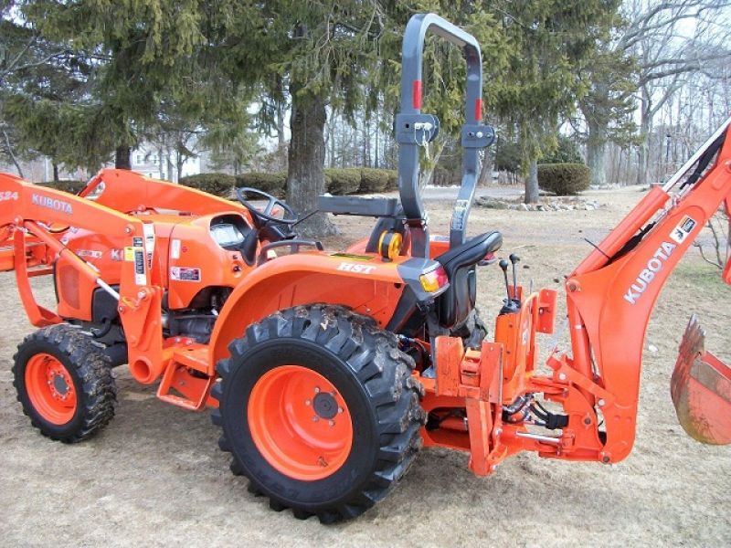 2012 Kubota L3800 4WD Loader Backhoe Forks