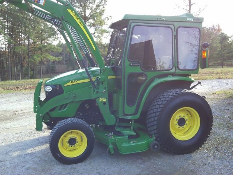 2007 John Deere 4120 Loader Mower Cab 4x4