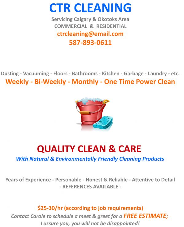 Residential Cleaning | Okotoks, Calgary & Area