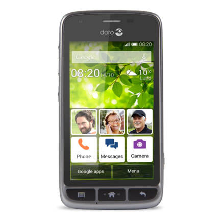 Doro 820 Mini 4GB Black Steel (Silver-67171)