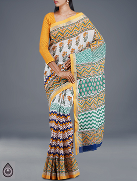 Online shopping for corporate pure rajasthani cotton sarees by unnatisilks