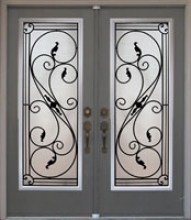 Wrought Iron & Stained Glass Inserts