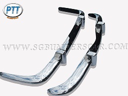 1956 1971 VW Karmann Ghia EU Stainless Steel Bumpers with overriders