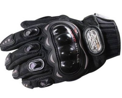 New Pro-Biker Motorcycle Racing Gloves - Black, Red, and Blue