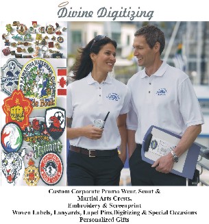 Custom Embroidery, Screenprint, Crests, Patches,