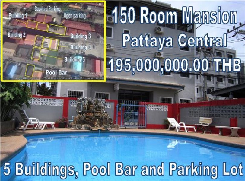 Pattaya Central 150 Room Mansion for Sale