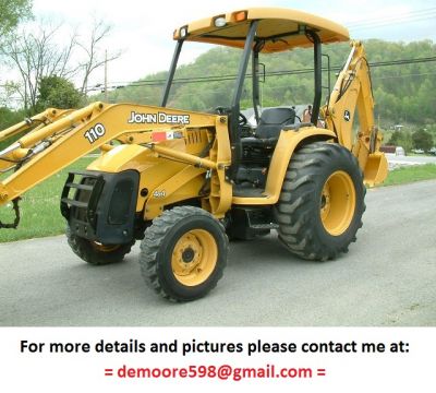 2006 JOHN DEERE 110 Tractor Loader Backhoe 4WD