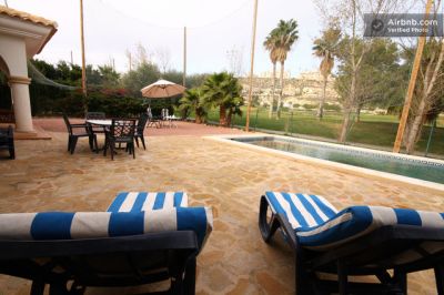 HOLIDAYVILLA WITH PRIVATE POOL AT GOLFCOURSE IN SPAIN COSTA BLANCA FOR RENT 