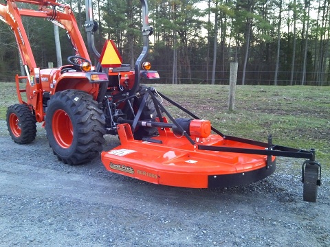2012 Kubota L3200 4X4 LA524 Loader & Bush Hog