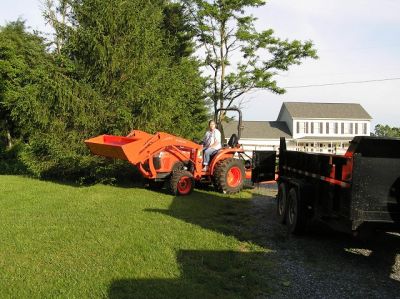 2011 Kubota L3800 HST w/ Trailer, Loader, Rotary Cutter 4WD