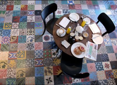 PATCHWORK - OLD TILE - VICTORIAN TILE - PATTERNED TILE - ANTIQUE TILE - OLD STYLE /  LUXURYSTYLE.es 