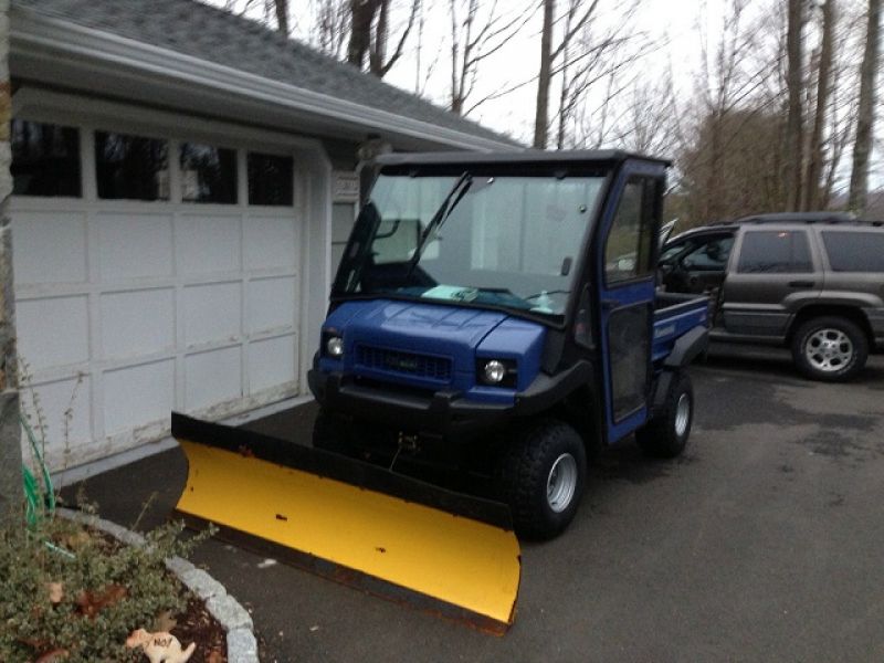 2010 Kawasaki Mule 4010 4X4 with cab and plow