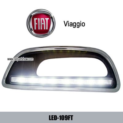 Fiat Viaggio DRL LED Daytime Running Light Car headlights parts Fog lamp cover LED-109FT