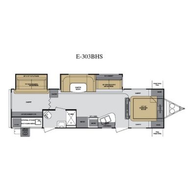 2013 Enterra 303BHS, Travel Trailer - $38,995.00