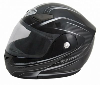 *NEW* Zoan Coyote Black Modular Motorcycle Helmet