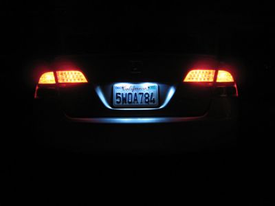 Motorcycle Licence Plate Lights - LED bulbs