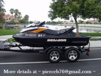  (2) 2012 Seadoo RXT 260 ONLY 6hrs w/ EZ Trailer
