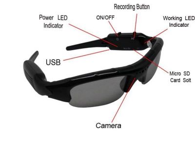 Sun Glasses DVR Camera 4gb Memory - Record Your Ride - Spy Cam