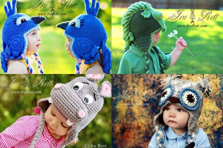 Handmade Crochet Animal Hats for all ages
